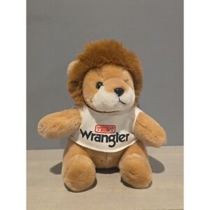 Vintage 1985  Logo Bear Lion Plush Wrangler American Hero Excellent Condition